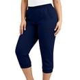 thumbnail image 4 of Maean Women's Plus Size Capri Pants Straight Leg Jogger Elastic Waist Cropped Pant Casual Capris with Pockets, 4 of 7