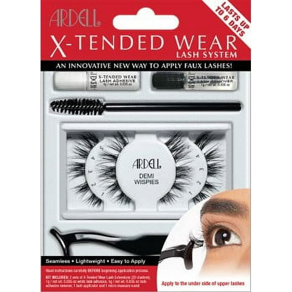 Ardell X-tended Wear Lash, Demi Wispie, 1 pair