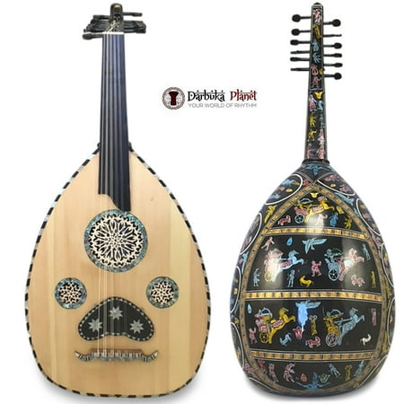 El-Masry Black Sphinx Professional Egyptian Oud + Professional Case - Cat#M200