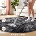 thumbnail image 6 of YEERSWAG 4'x4' Round Rugs for Bedroom,Fluffy Circle Rugs for Living Room,Home Decor Shaggy Carpet Fuzzy Plush Rug, 6 of 8