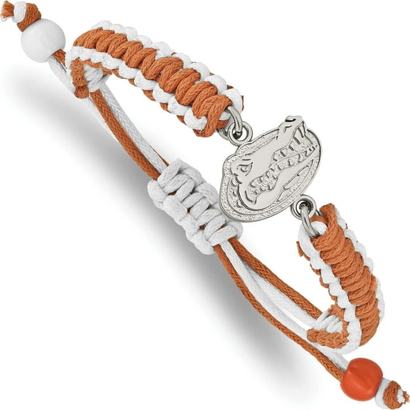 Stainless Steel Logoart University Of Florida Color Bracelet Made In Thailand st514ufl