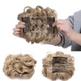 thumbnail image 2 of MY-LADY Synthetic Chignon Hairpiece Curly Bun Extensions Scrunchie Updo Hair Pieces Combs in Messy Bun Hair Piece for Women ash blonde, 2 of 8