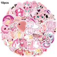 thumbnail image 2 of 10/50PCS Pink Anime Pokemon Stickers Cartoon Kawaii Pikachu Girls Kids Laptop Luggage Skateboard Guitar Waterproof Sticker Toys zhangyuxiang LED, 2 of 2