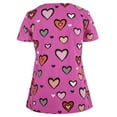 thumbnail image 3 of Pompotops Blouse Décontractée Aguichant Mode Été Col en V Manches Courtes Uniforme de Travail pour Femmes, 3 of 3