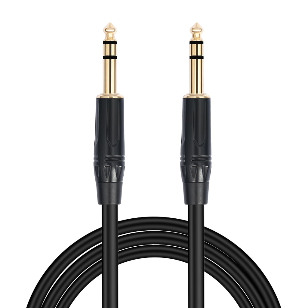 Zeiwohndc 1/4inch Instrument Cable Straight 6.35mm Male to Male Jacks Sound Cord