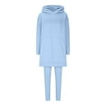 thumbnail image 5 of ZACPNCV Women Sweat Suit Hoodie And Leggings Casual And Comfortable Sweatshirt 2 Piece Suit Blue, 5 of 8