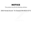 thumbnail image 2 of Transit Auto Front Rear suspension Strut & TQ sway Bar Link Kit (8Pc) for Car 2003 Honda Accord To Chassis VIN #3C013715 - Left Right Side (Driver Passenger) KSS-108169, 2 of 2