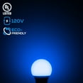 thumbnail image 2 of TORCHSTAR LED A19 Blue Light Bulbs, E26 Base Light Bulb, 8W 120V Colored Light Bulbs for Outdoor Light Fixtures, Halloween Decor, Floor Lamp, Living Room, Party Decoration, 2 of 7