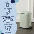 thumbnail image 3 of happimess Roland Mini 2.6-Gallon Step-Open Trash Can, Pistachio Gelato, HPM1009E, 3 of 8