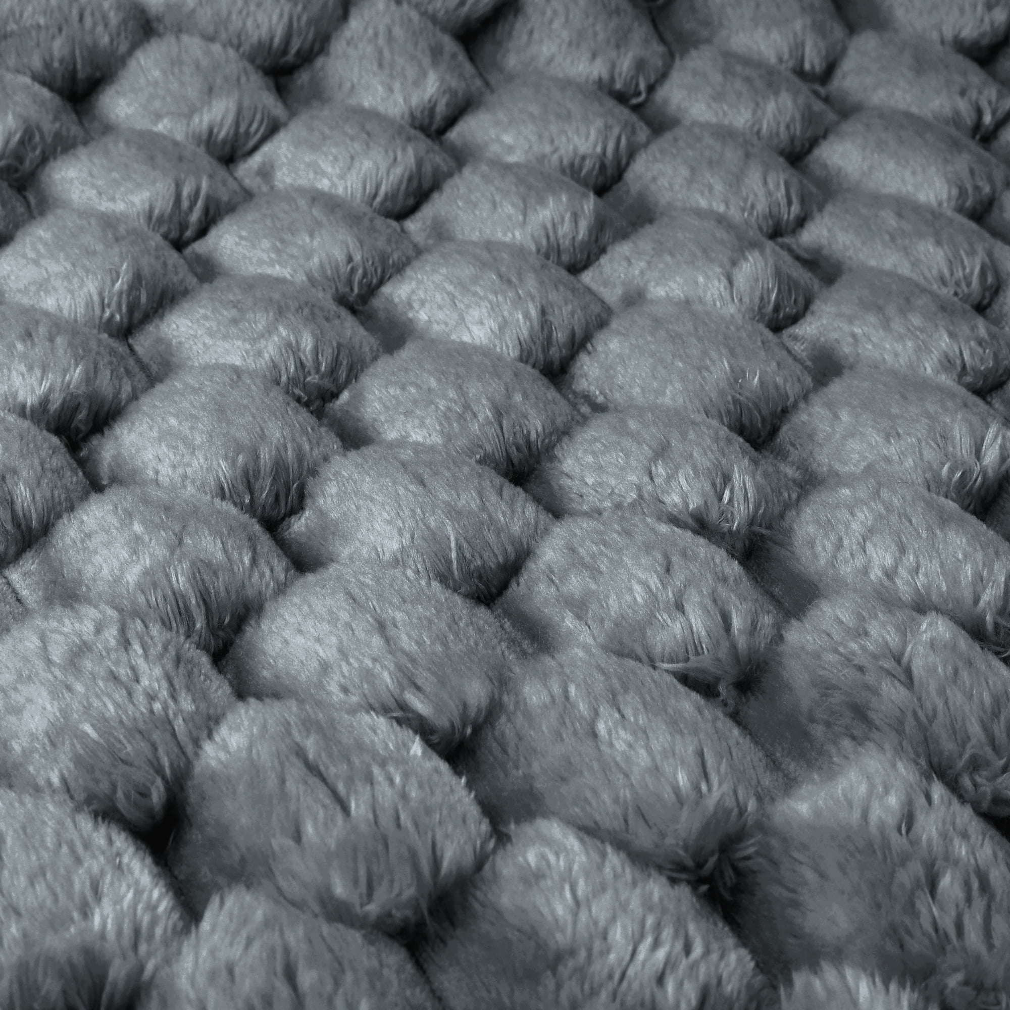 Unique Bargains 2 Soft Throw Pillow Covers Fur Decorative Fuzzy Plush Cushion Covers Gray 12" x 20"