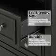 thumbnail image 4 of KATIDAP Dresser for Bedroom with 5 Drawers, Wood Tall Dresser Drawers for Hallway, Living Room,Black, 4 of 8