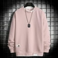 thumbnail image 2 of Men'S Tops Male Casual Solid Splice Off Shoulder Sleeve Long Sleeve Blouse Sweatshirts, 2 of 5