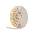 thumbnail image 1 of Door Window Seal, Window Seals, D-Type Foam Strip, Anti-Collision Insulating Tape, Rubber, Self-Adhesive Sealing Strip, White, 1 of 5