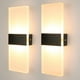 thumbnail image 1 of 2PCS Aplique de pared interior Lámpara de pared LED moderna Iluminación acrílica Decoración de luz de pared para sala de estar Dormitorio Pasillo Comedor, 12W Blanco cálido [Clase de eficiencia energética A++] oso de fresa, 1 of 5