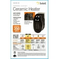 Soleil Ceramic Heater MH04B, Black