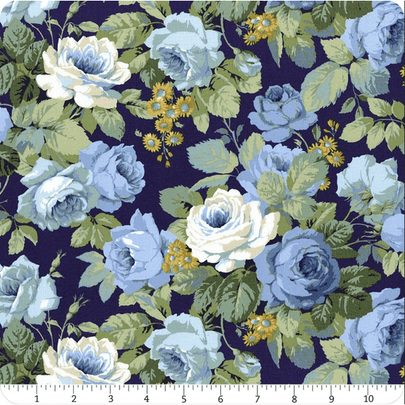 Free Spirit Fabrics A Celebration of Sanderson Chelsea Indigo