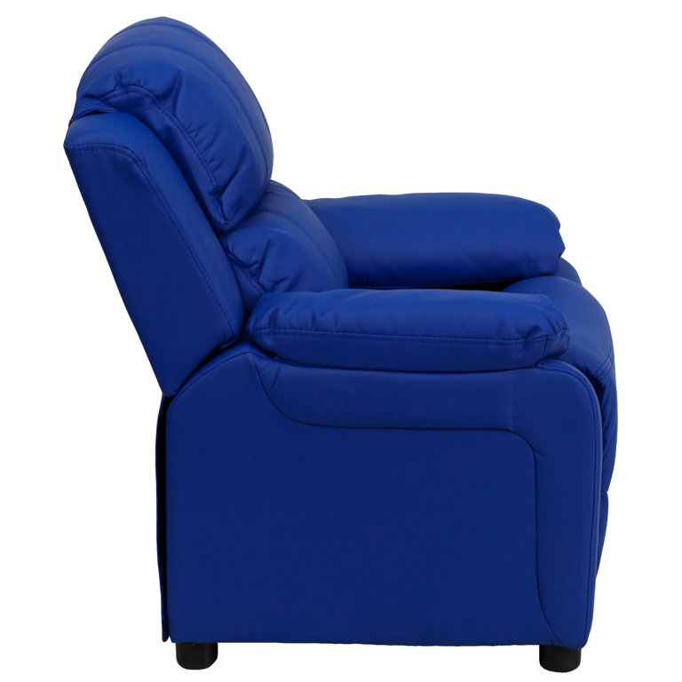 Flash Furniture Deluxe Padded Contemporary Blue Vinyl Kids