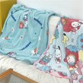 thumbnail image 2 of Manta Hangyodon bonita, manta de franela cálida de Anime, funda de almohada, manta Pekkle Pochacco, colcha para dormitorio, sofá cama para niña, 2 of 5