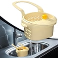 thumbnail image 2 of Clearance Sale! | Hanging Kitchen Drain Strainer Basket, Automatic Tipping Multifunctional Sink Filter Basket For Food Residue Debris Blocking(Beige), 2 of 6