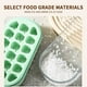 thumbnail image 4 of Molde de bloque de hielo estilo de prensa de grado alimenticio | Máquina para hacer cubitos de hielo para el hogar con tapa | Liberación con un clic | Caja de almacenamiento de plástico transparente, 4 of 5