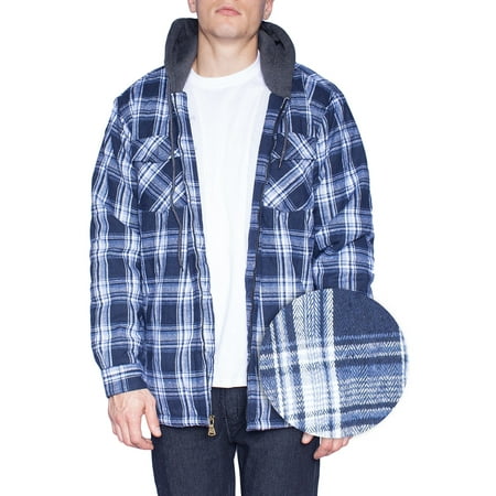 Tall Sherry (hoodie flannel fleece jacket for men zip up big & tall lined sherpa sweatshirts (large, black /)