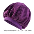 thumbnail image 3 of Sonducket Gorro para el pelo de ala ancha, bufanda para la cabeza de baño, gorro para dormir, gorro a la moda, turbantes, cubierta para la cabeza, Sombreros Púrpura Sonducket AP008211-17, 3 of 6