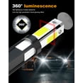 thumbnail image 4 of 9003/H4+H16/5202 LED Headlight Bulbs High&Low Dual Beam 6000K White 5202 Fog Light Combo, 4 of 16