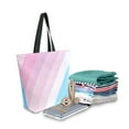 thumbnail image 2 of FORMRS Womens Canvas Tote Bag with Zipper Inner Pocket Shoulder Handbag, Pink Gradient, 2 of 7