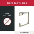 thumbnail image 5 of -Faucet Vero-Towel Ring, Stainless, Bathroom Accessories, 77746-SS, 6.57 x 2.91 x 6.48 inches, 5 of 6