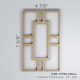 thumbnail image 3 of Ekena Millwork 4 7/8"W x 7 3/8"H x 3/8"T Extra Small Hastings Decorative Fretwork Wood Wall Panels, Cherry, 3 of 3
