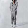 thumbnail image 2 of OJinShaWanO Denim Jacket Men Men's Tracksuits Outfits Set 2 Piece Jogging Suits Warm up Sweatsuits Track Suits Sets, 2 of 4