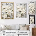 thumbnail image 4 of Designart "Beautiful Full Blooming Beige And Green Magnolias I" Magnolias Wall Art Living Room, 4 of 7