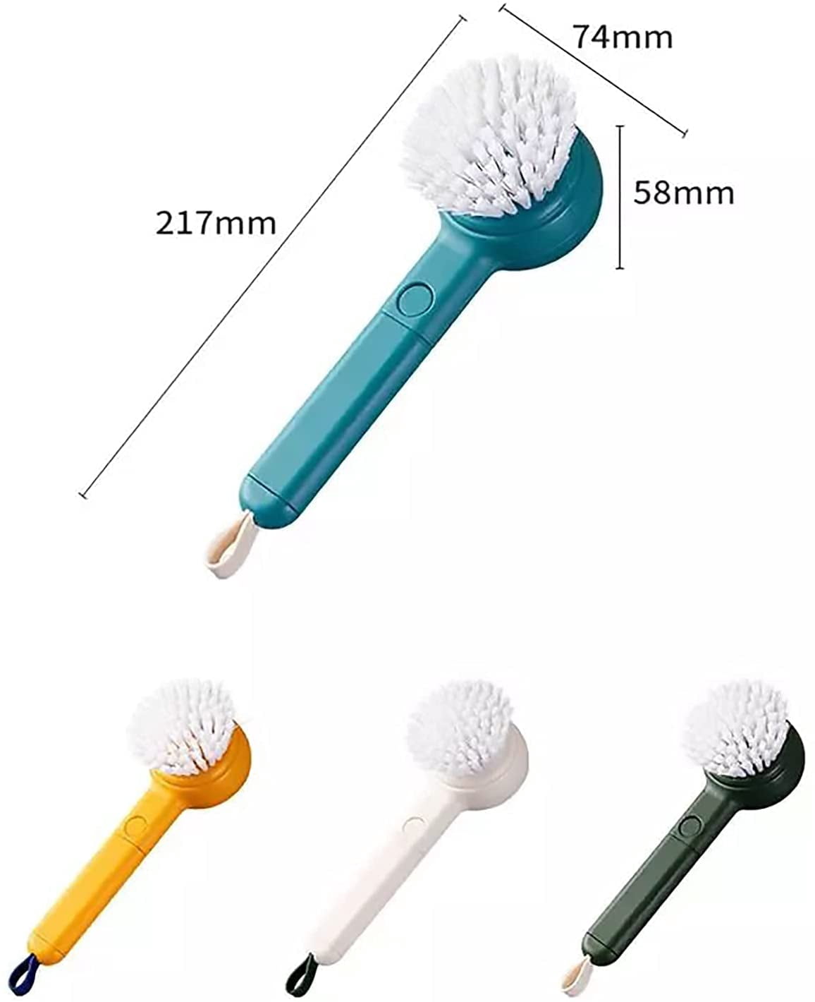 Brosses Nettoyage Fruits Et Légumes - Lot De 2 - Gris - Pour Pommes De Terre, Carottes, Etc.