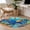 Multicolor, variant on Ocean Coral Fish Round Area Rug 4 FT, Non Slip Indoor Outdoor Rug, Colorful Underwater World Seagrass Washable Soft Circular Carpet Non-Shedding Floor Mat for Coffee Table Nursery Foyer Balcony