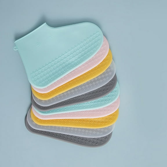 Worgeous Silicone AntiSlip Shoe Covers for Rain Protection White Portable and Easy to Clean