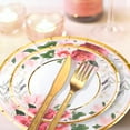 thumbnail image 3 of ACDANC 120PCS Floral Plates and Napkins Party Supplies,Vintage Floral Paper Plates Set With Gold Rim Floral Disposable Plates Tea Party Supplies for Adults Bridal Shower Decorations, 3 of 4