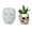 cover ears, variant on Concrete Flowerpot Mold Skull Shape Pen Holder Mold Cement Container Silicone Mold Planter Concrete Vase Mold