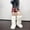 White, variant on YTCAMLO Faux Fur Furry Snow Boots for Women Fashion Knee High Boots Round Toe Flat Winter Long Boots Comfortable Warm Outdoor