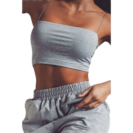 

Women Slim Fit Cami Tops Sleeveless Basic Plain Camisole Tank