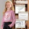 thumbnail image 6 of DISNIMO Axolotl Print Girls Crop Tops Kids Fashion Pullover Sweatshirt Long Sleeve Cropped Hoodie Crewneck Pullover Tops 5-14Y, 6 of 7