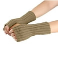 thumbnail image 4 of TERGAYEE Womens Fingerless Gloves,Winter Warm Knit Crochet Thumbhole Arm Warmers,Knitted Gloves Warm Gloves,Knit Arm Warmers,Winter Warm Gloves Cold Weather Mittens, 4 of 6