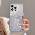 thumbnail image 3 of Funda de lujo para iPhone 14, 13, 15, 16 Pro Max, con mariposa plateada y láser, para iPhone 11, 12 Pro Max, XS, XR, 7, 8, 14, 15 Plus, 3 of 5