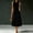 01 Black, variant on Women's Elegant Crew Neck Swing A Line Wedding Guest Dress Sleeveless Formal Midi Dress with Pockets