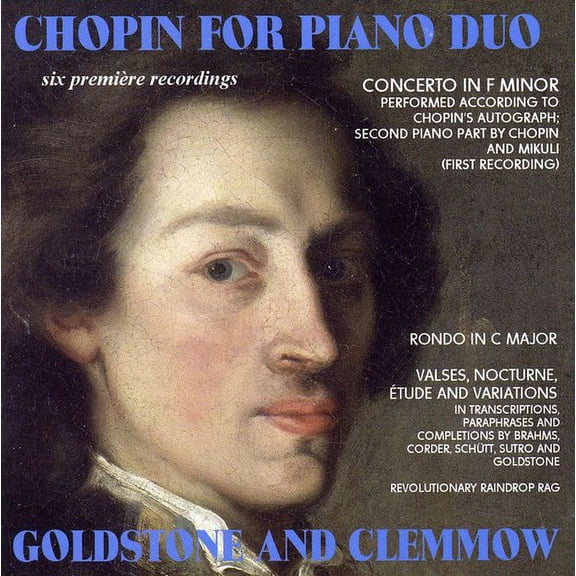 Goldstone & Clemmow Piano Duo - Chopin for Piano Duo - Music & Performance - CD