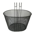 thumbnail image 1 of Cesta de malla de hierro shamjiam para bicicleta ajustable de manillar negro, 1 of 8