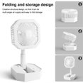 thumbnail image 3 of Wosthever Ventilador de escritorio portátil, dispositivo de refrigeración de eléctrica ajustable recargable, inalámbrico, de plástico, para Electrodomésticos Blanco Wosthever HA063007-01, 3 of 6