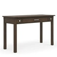 thumbnail image 2 of SIMPLIHOME Avalon SOLID WOOD Contemporary Modern 47 inch Wide Home Office Desk, Writing Table, Workstation, Study Table Furniture in Farmhouse Brown with 2 Drawerss, 2 of 5