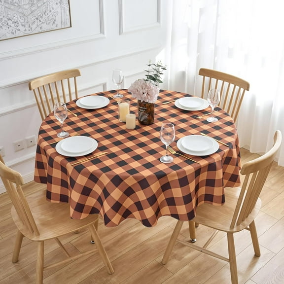 Spring Easter Tablecloth Rectangle Green Blue White Pastel Buffalo Check Plaid Table Cloth - 60 X 84 Oblong Polyester Gingham Table Cover Countryside Reusable Waterproof for Summer Party Picnic Dinner