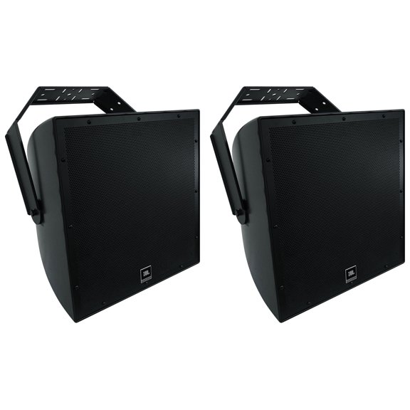 (2) JBL AWC15LF-BK 15" Black Indoor/Outdoor 70v Commercial Subwoofers Subs