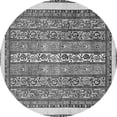 thumbnail image 1 of Ahgly Company Indoor Round Abstract Gray Modern Area Rugs, 7' Round, 1 of 4